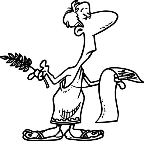 Roman Emperor Coloring Page
