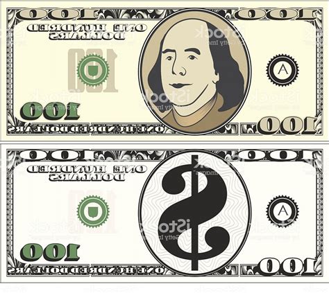 100 Dollar Bill Vector at Vectorified.com | Collection of 100 Dollar ...