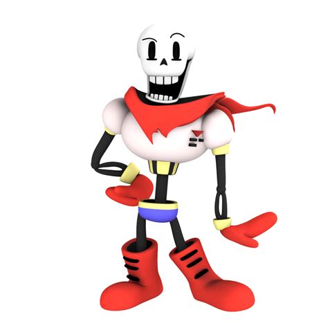 Papyrus, from undertale, render by Nibroc-Rock on DeviantArt