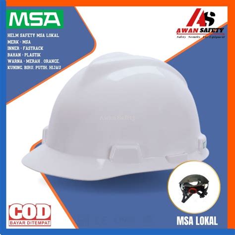 Jual Helm Safety Msa Lokal Putih Fastrack Original Helm Proyek Safety