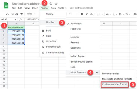 Format Phone Numbers With Dashes In Excel Google Sheets Automate Excel