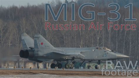 MIG-31 of the Russian Air Force Before Takeoff, Stock Footage | VideoHive