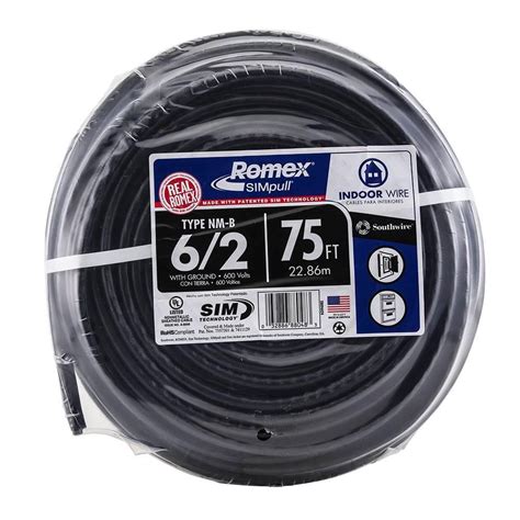 Southwire Ft Stranded Romex Simpull Cu Nm B W G Wire