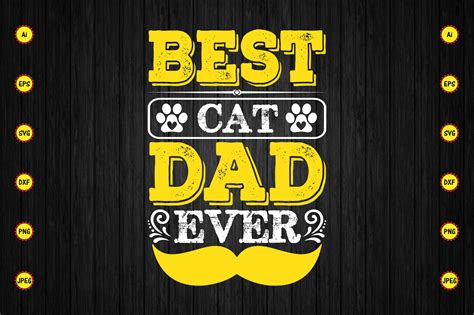 Best Cat Dad Ever Graphic By Carftartstore18 · Creative Fabrica