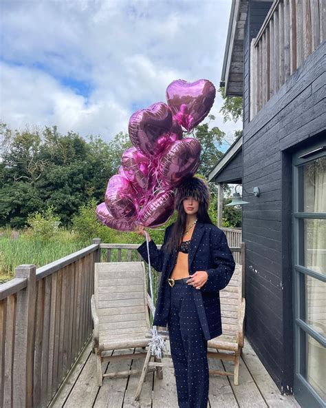 Dua Lipa S Leo Themed Birthday Bash Shining In Crystal Blazer And Elegant Lace Bikini
