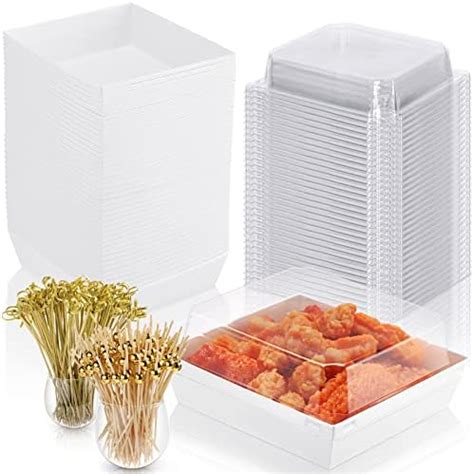 Amazon XIAOHONG 50 Pack Paper Charcuterie Boxes With Clear Secure