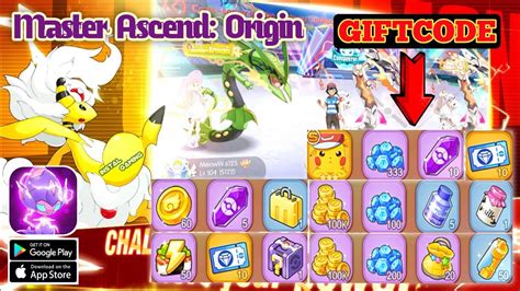 Master Ascend Origin Free 6 Giftcodes Pokemon RPG Android How To