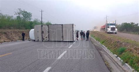 Hoy Tamaulipas Volcadura En Tamaulipas Afectada Circulacion En La Carretera Victoria Monterrey