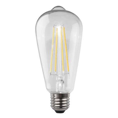 Filament St64 Clear 8w Led E27 Dimmable Daylight Lst21ndl E27d C