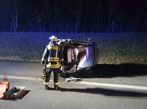 Abendliche Unfälle auf der BAB 8 Freiwillige Feuerwehr Geiselbullach