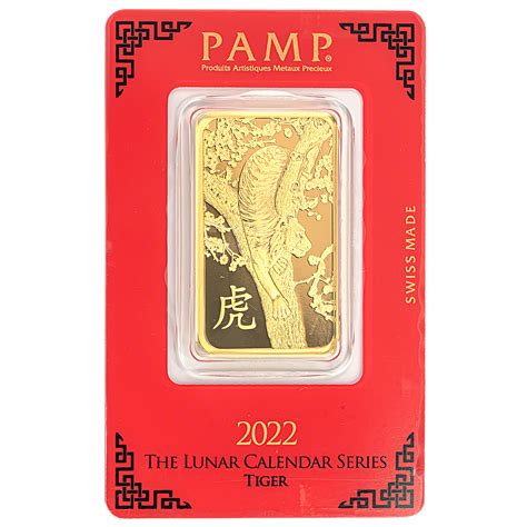 Buy Oz Pamp Lunar Year Of The Tiger Gold Bullion Bar