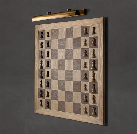 Giant Wall Mounted Vertical Chess Set The Green Head