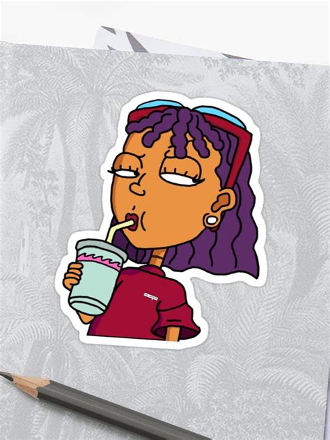 Pegatina For Sale Con La Obra Rocket Power Reggie De Pizzaboy Merch