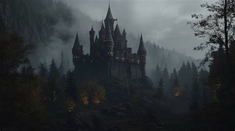 Zf Puhi Scary And Old Castle In The Middle Of A Da By Zfpuhi On Deviantart