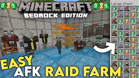 BEST 1 21 AFK RAID FARM Tutorial In Minecraft Bedrock MCPE Java Xbox