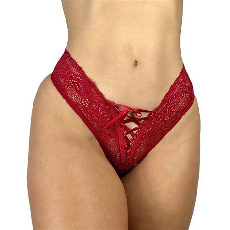 Calcinha Lingerie De Amarrar Em Renda Moda Feminina Lacradora Tanga