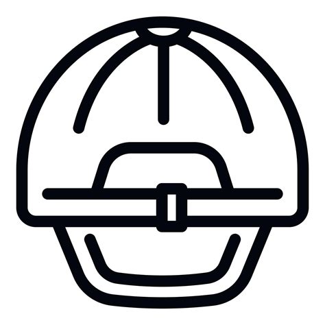Cool Cap Icon Outline Vector Hat Baseball 22592678 Vector Art At Vecteezy