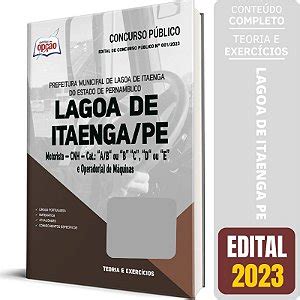 Apostila Prefeitura Lagoa de Itaenga PE 2023 Motorista Solução