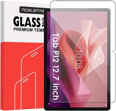 Robustrion Tempered Glass For Lenovo Tab P Inch Screen Protector