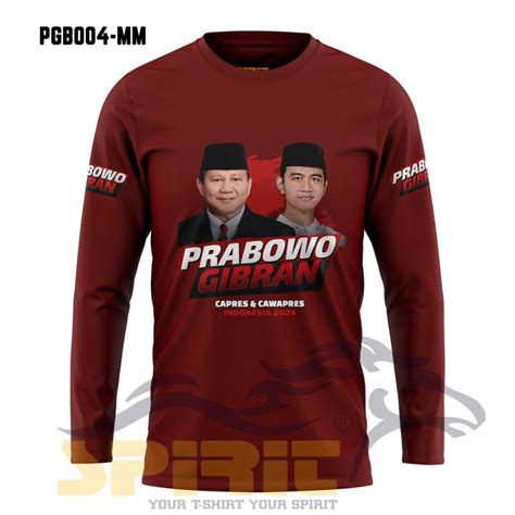 Jual Baju Kaos Pilpres Prabowo Gibran Capres Cawapres Indonesia