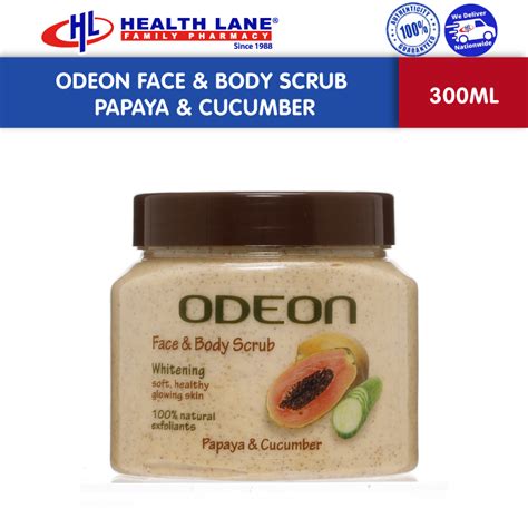 Odeon Face And Body Scrub Papaya And Cucumber 300ml Shopee Malaysia