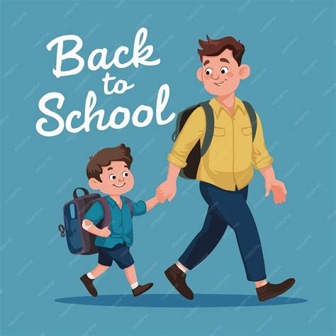 Premium Vector Back To School Flat Vector Illustration Design