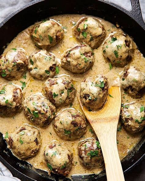 Swedish Meatballs In Brown Gravy Recipe | The Feedfeed