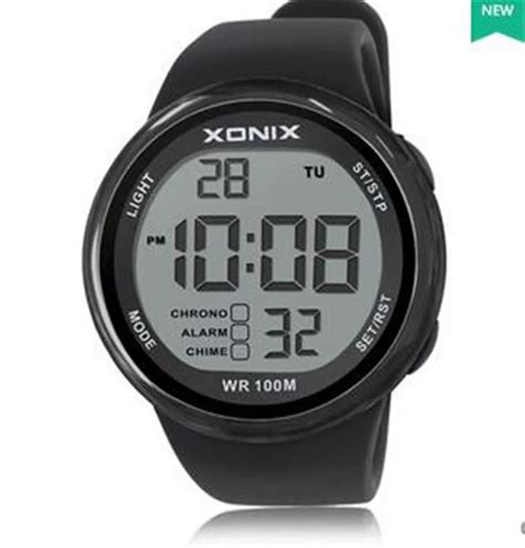 Montres Num Riques De Sport Pour Hommes Verre Min Ral Tanche M