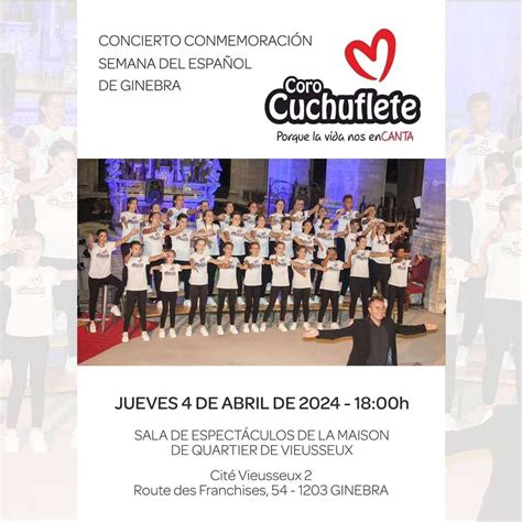 El Coro Cuchuflete de Arnedo actúa este jueves 4 de abril en Ginebra