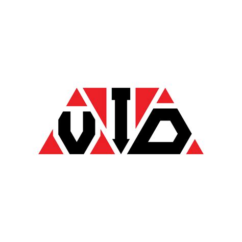 VID triangle letter logo design with triangle shape. VID triangle logo ...