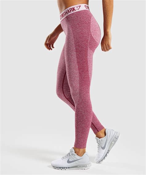 Gymshark Flex Leggings Beet Marl Chalk Pink Gymshark