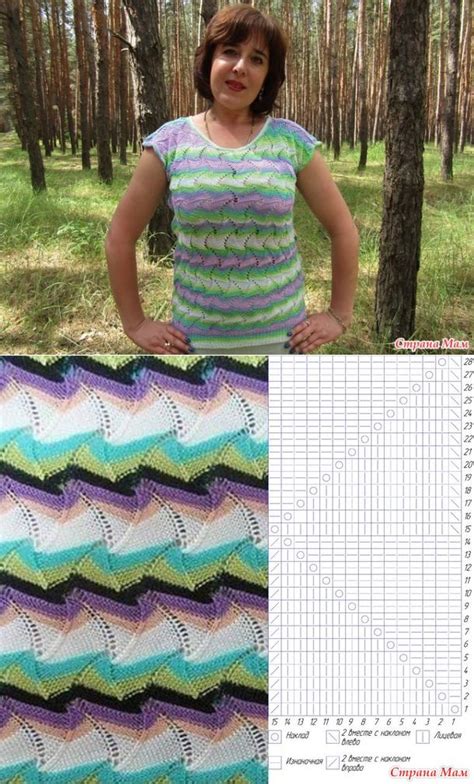 Вязание в технике Миссони | Knitting stitches, Missoni pattern ...