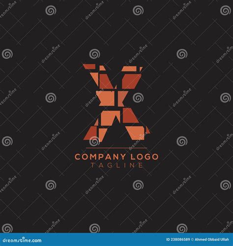 Abstract Letter X Logo Design Creative Premium Minimal Emblem Design