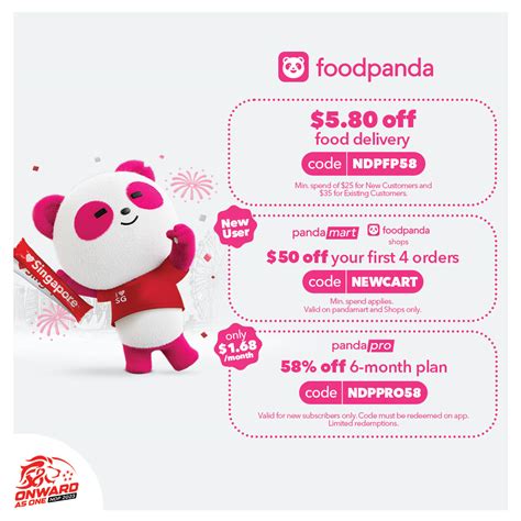 1 Jul 31 Oct 2023 Foodpanda National Day Promotion 2023 Sg