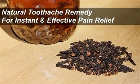 Natural Toothache Remedy For Instant Pain Relief With Clove Oil