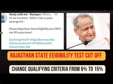 Rajasthan SET Cut Off Raj SET Cut Off 2023 Rajasthan State