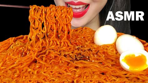 Asmr Fire Noodles 불닭볶음면 먹방 Eating Sounds No Talking Mukbang Youtube