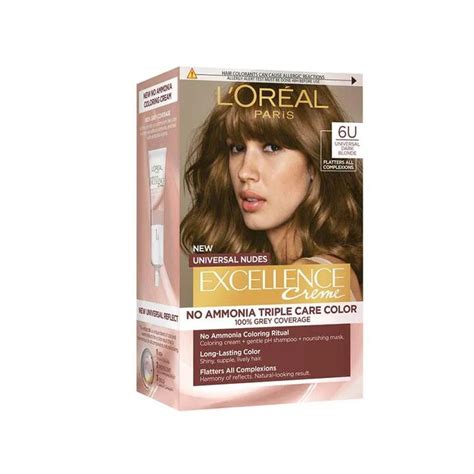 L Oreal Paris Excellence Creme Nudes Hair Colour U Universal Dark Blonde