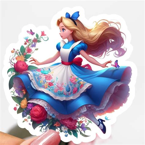 Alice In Wonderland Decal Etsy