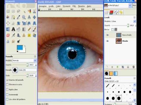 Guida Semplice Su Come Cambiare Il Colore Degli Occhi Con Gimp Youtube