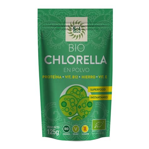 Bio Clorela em Pó 125g Sol Natural Natur Cosmetic