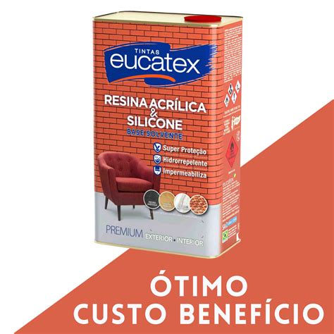 Resina Acr Lica Premium E Silicone Base Solvente L Construrocha