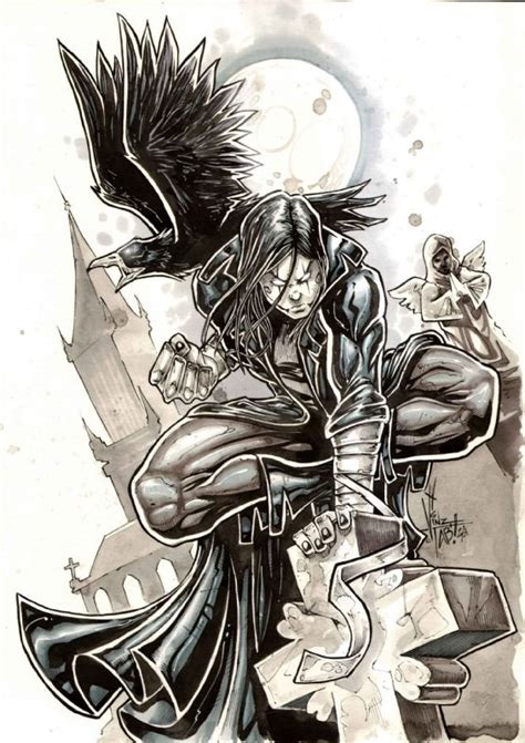 The Crow In Walt Feeneys Pin Ups And Commissions Comic Art Gallery Room Crow Movie Crow Art