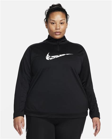 Nike Swoosh Capa Intermedia Con Cremallera De 1 4 Dri FIT Mujer