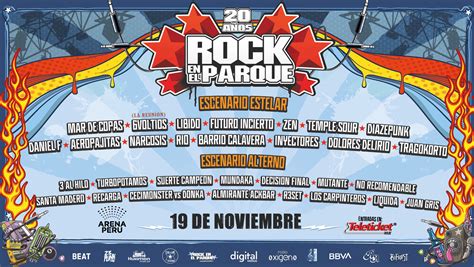 Rock En El Parque Horarios Y Escenarios Donde Se Presentar Cada Banda