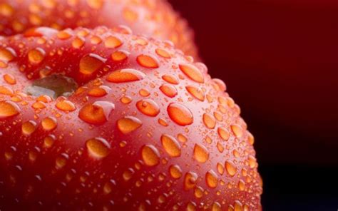 Wallpaper Artwork Tomatoes Red Wet Ai Art Depth Of Field