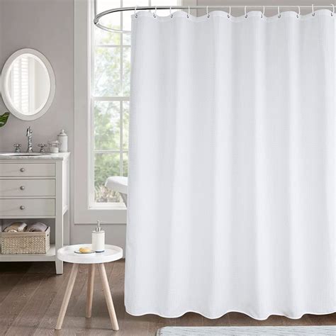 White Shower Curtain Beneyhome 72 X 84 Extra Long Fabric Shower Curtain Decorative Shower