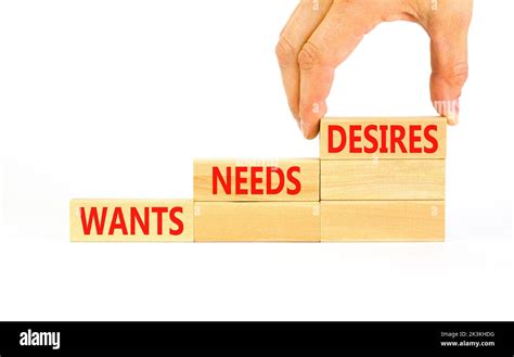 Wants Needs And Desires Symbol Concept Words Wants Needs Desires On