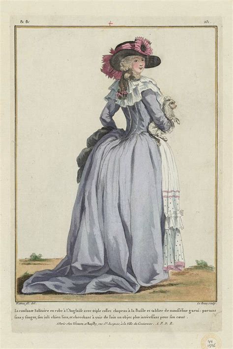 1784 Fashion Plate Fashion Plates 1780s Fashion 18th Century Fashion