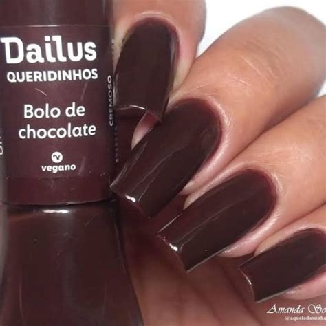 ESMALTE DAILUS QUERIDINHOS BOLO DE CHOCOLATE Shopee Brasil